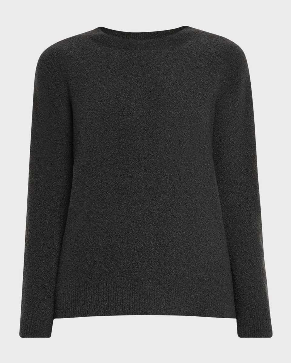 Tania Cashmere Boucle Crewneck Sweater